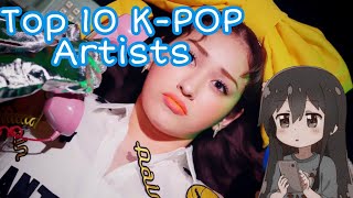 My Top 10 Fav K-POP Artists!