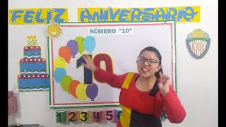 NÚMERO 10 - CLASE VIRTUAL PARA INICIAL 03 AÑOS NÚMERO 10 - CLASE VIRTUAL PARA INICIAL 03 AÑOS