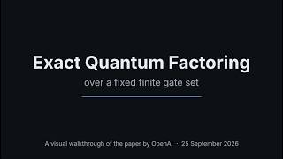 A Walkthrough on Exact Quantum Factoring