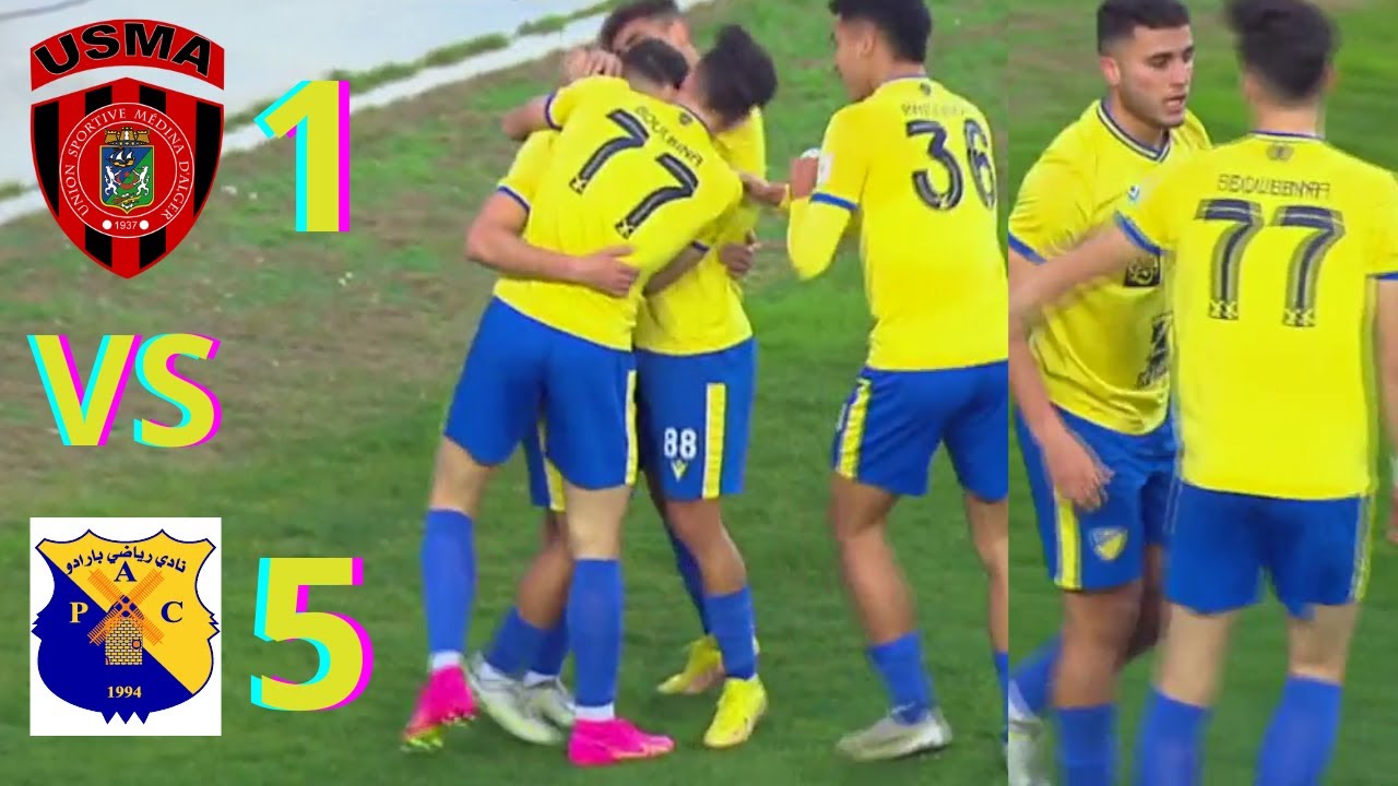 USMA VS PAC (1-5), RÉSUMÉ DU MATCH.