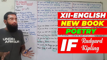 XII-English | New Book | Poem | IF by Rudyard Kipling