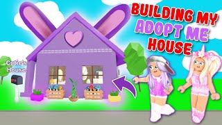 Building My FIRST HOUSE In ADOPT ME With iamSanna! (Roblox)