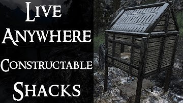 Live Anywhere - Constructable Shacks |Skyrim Mod Showcase| TESM