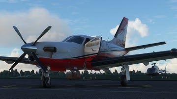 Radio Navigation around London in the TBM 850 in Microsoft Flight Simulator