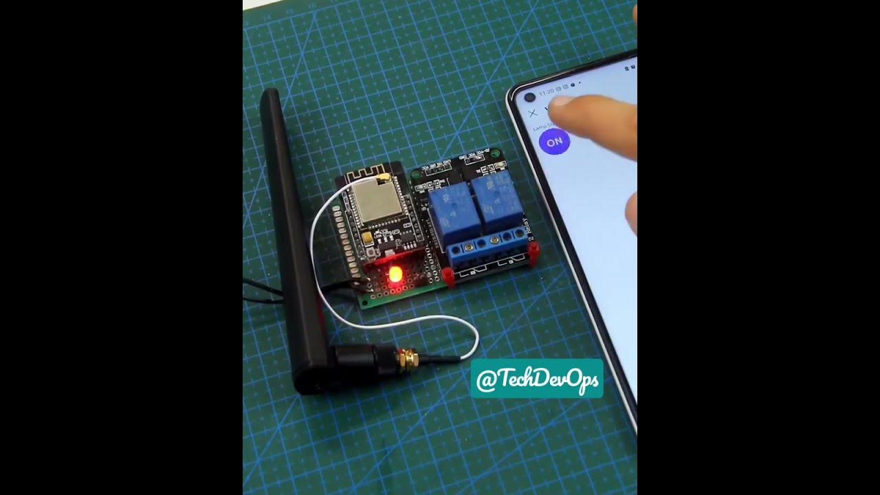 Homemade IoT WiFi Smart switch with an ESP32 Circuit Diagram