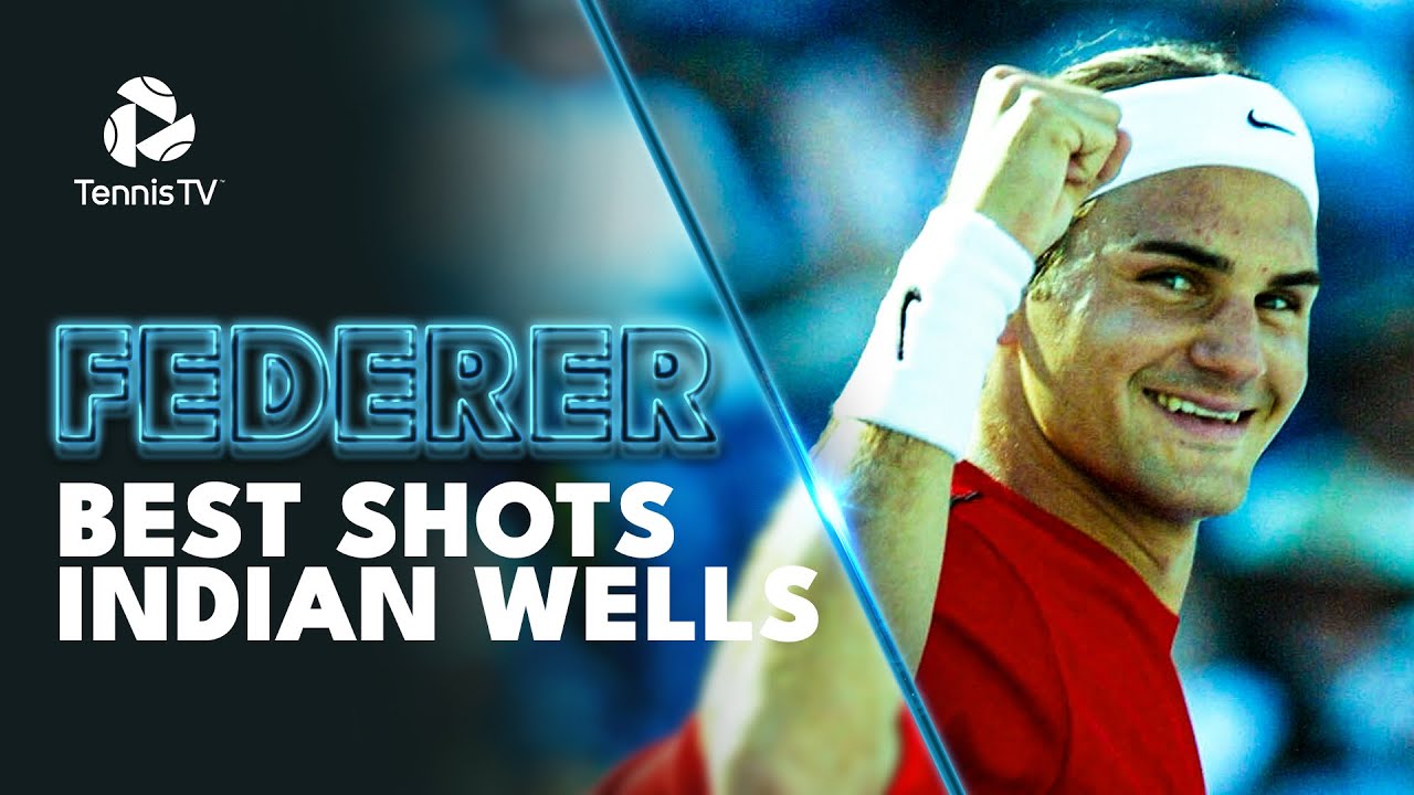 Roger Federer Most Unbelievable Shots At Indian Wells! 🤩