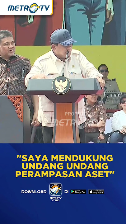 Presiden Prabowo Dukung Perampasan Aset Untuk Berantas Korupsi #shorts