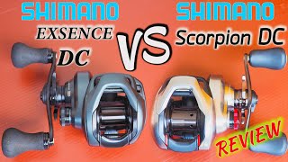 Shimano Scorpion DC VS Shimano Exsence DC REVIEW #shimanoreels #review