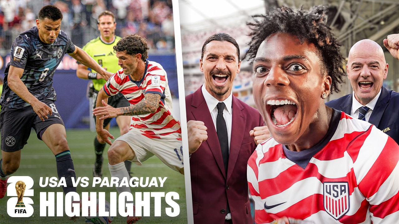 iShowSpeed USA vs Paraguay Highlights! 🌎🏆 2026 FIFA World Cup™