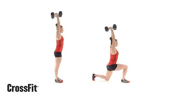 The Dumbbell Overhead Walking Lunge