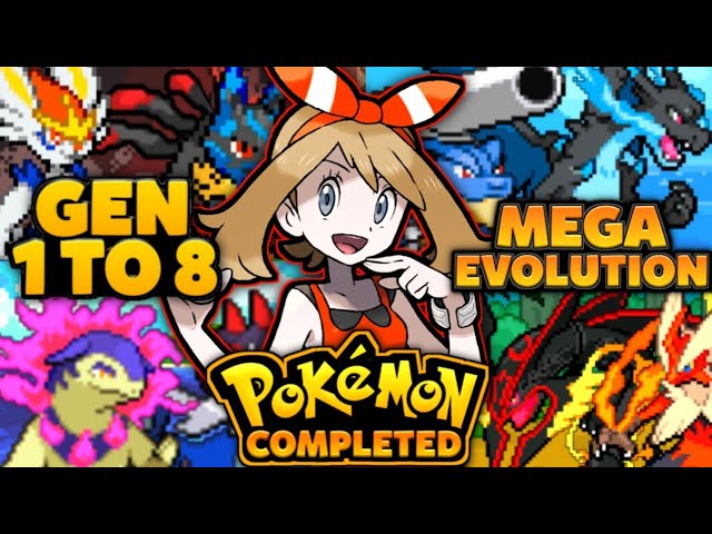 Completed New Pokemon GBA ROM HACK With Mega Evolution, Gen 8