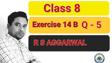 Polygons Class 8 | Exercise 14 B Question 5 | R S Agarwal  Mathematics