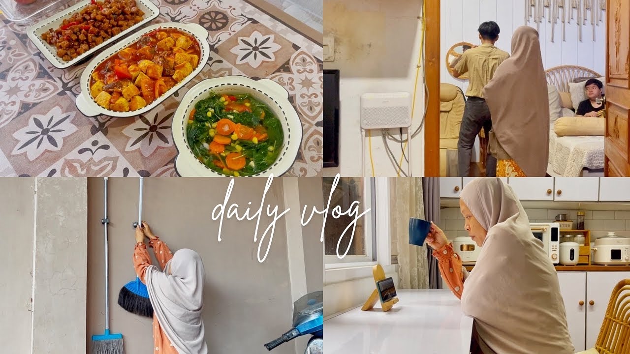 #dailyvlog HOMEBODY DIARIES/24 HOURS WITH ME/ RUTINITAS IRT/ PAKET GANTUNGAN SAPU/MAKLOR ABANG ABANG