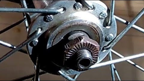 Bike wheel cone hub tightening - adjustment tip - see comment section