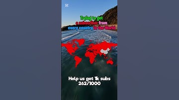 Trying to get a subscriber from every Country in The World |#map #maps #world #mapping