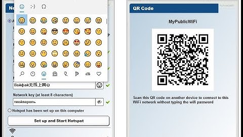 MyPublicWiFi: Hotspot with QR Code, Emoji, Unicode SSID and Unicode Network Key