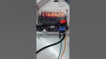 Amazing! The frequency counter works to test the oscilloscope.#electronics #oscilloscope