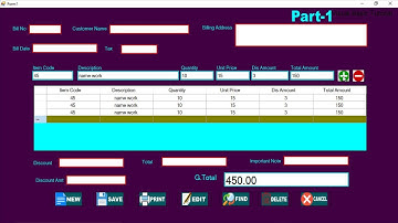 Learn The Complete Invoice Billing Software in VB.NET