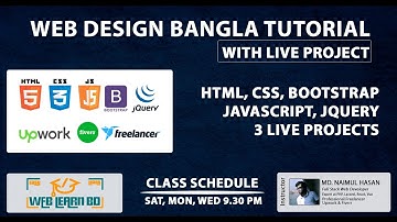 Web Design Bangla Tutorial | Part-13 | Blog Design with HTML CSS | Web Learn BD