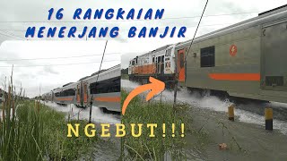 [KERETA API] MAHARANI MENERJANG BANJIR !!!!