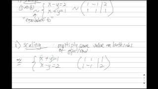 MATH 2210-Sec 1.2-Gaussian Elimination (Part 1 of 2)