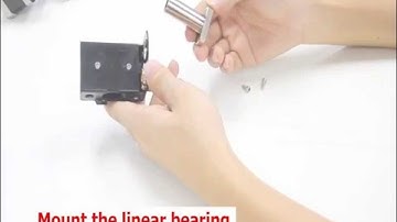 Assemble the right end of the X axis—— Geeetech prusa I3