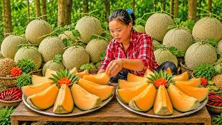 A Massive 100kg  Sweet Melon Harvest… Preparing a Delicious Traditional Family Meal