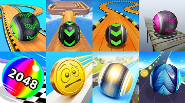 Going Balls, Rolling Sky Escape, Coin Rush, Ball Run Sky Speedrun Gameplay All Levels