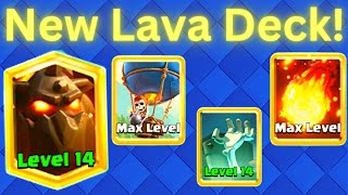 Clash Royale Gameplay with NEW Lavaloon Deck!