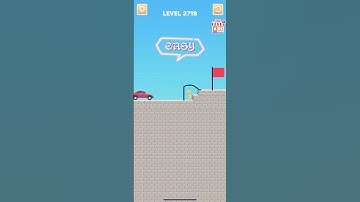 Draw bridge puzzle game level 2719 #drawing #game #Shorts