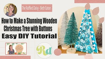 How to Make a Stunning Wooden Christmas Tree with Buttons | Easy DIY Tutorial