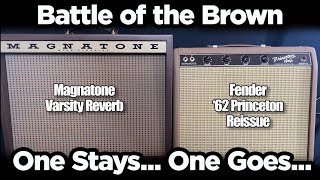 Fender 1962 Princeton Reissue vs. Magnatone Varsity Reverb. A Detailed Comparison of Tones and Specs