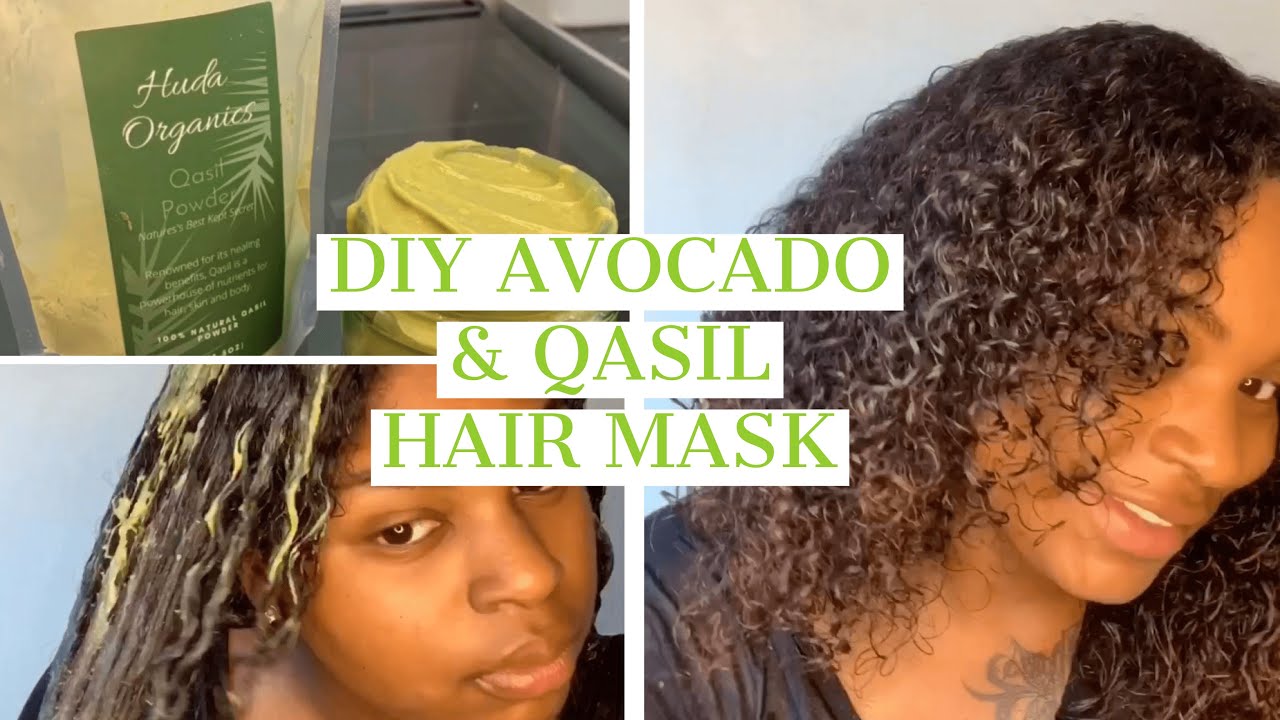 DIY QASIL HAIR MASK FOR CURLY HAIR Huda Organics YouTube