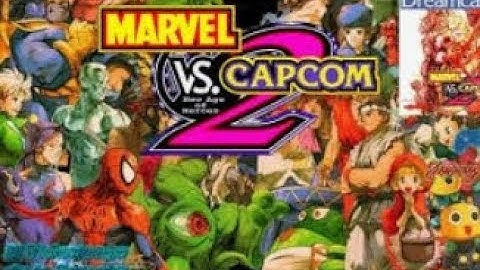Marvel Vs. Capcom 2 : New Age Of Heroes (Dreamcast) Default Difficulty Arcade Mode Playthrough