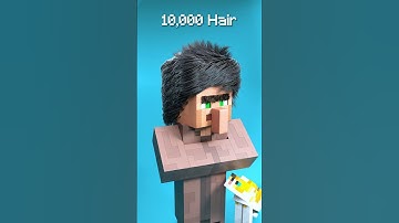 0 vs 1 Million Hairs 🗿 The Villager #minecraft