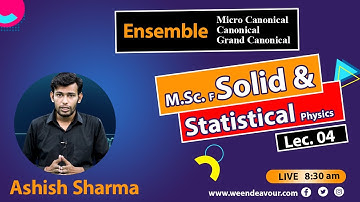 04 What is Ensemble & types of Ensemble Solid & Statistical Physics by Ashish Sharma for M.Sc. final