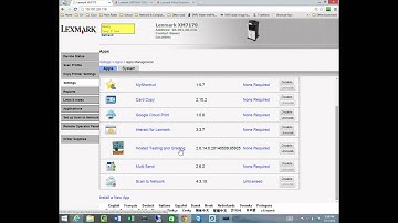 Lexmark Home Screen Configuration