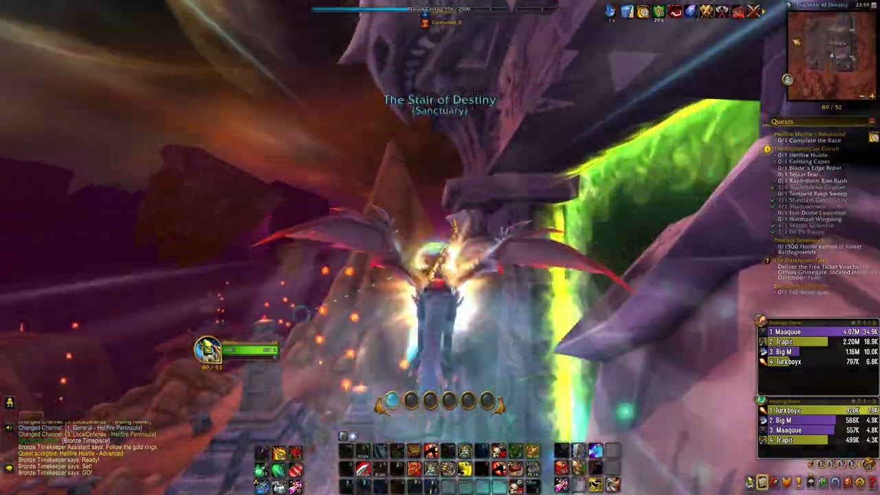 World Of Warcraft | Hellfire Hustle Circuit Gold Timer