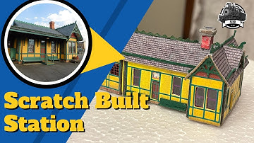 Scratch Built Passenger Train Station - N Scale - Part 3