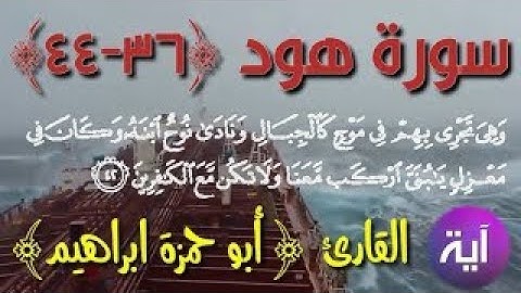 قران كريم بصوت جميل جدا  يشرح القلب سورة هود  القارئ أبو حمزة ابراهيم  سبحان من رزقه هذا الصوت