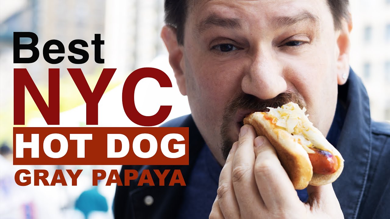 Hot Dogs New York City, Upper Westside . Cheap Eats NYC.pvp66 YouTube
