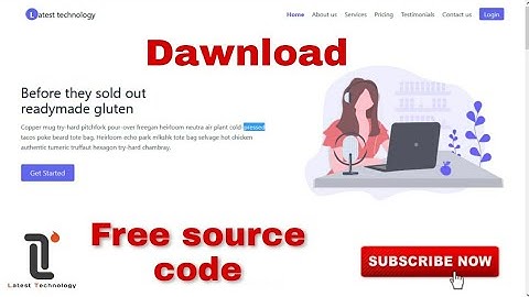 single page html template | free open source code | download code | latest technology