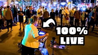 Berlin is MESMERIZED by Electronic Street Musician (Insane LIVE-TECHNO)