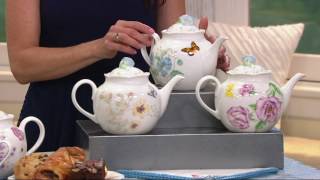 Lenox Limited Edition Butterfly Meadow Teapot on QVC