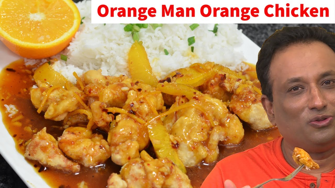 Best Orange Chicken with Chili Flakes by Orange Man -  For Juicy Quick And Easy Chicken Recipe | Vahchef - VahRehVah