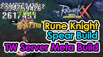 [ROX] Rune Knight Spear Build TW Server Meta Build | KingSpade