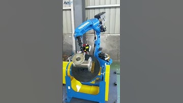 Our two-axis P type positioner, support #Yaskawa robot, is applied to welding indudstrial parts.