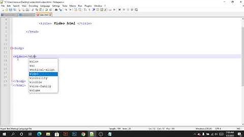 Insert Video and Audio into a Website Using HTML5