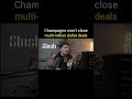 The CEO of @SlashFinancial tells us that Champagne doesn't close deals Value does💱 #startup