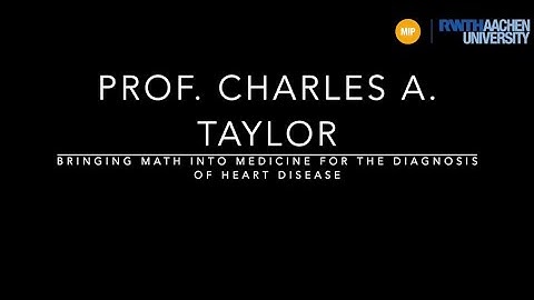 Charlemagne Distinguished Lecture Series with Prof. Charles A. Taylor
